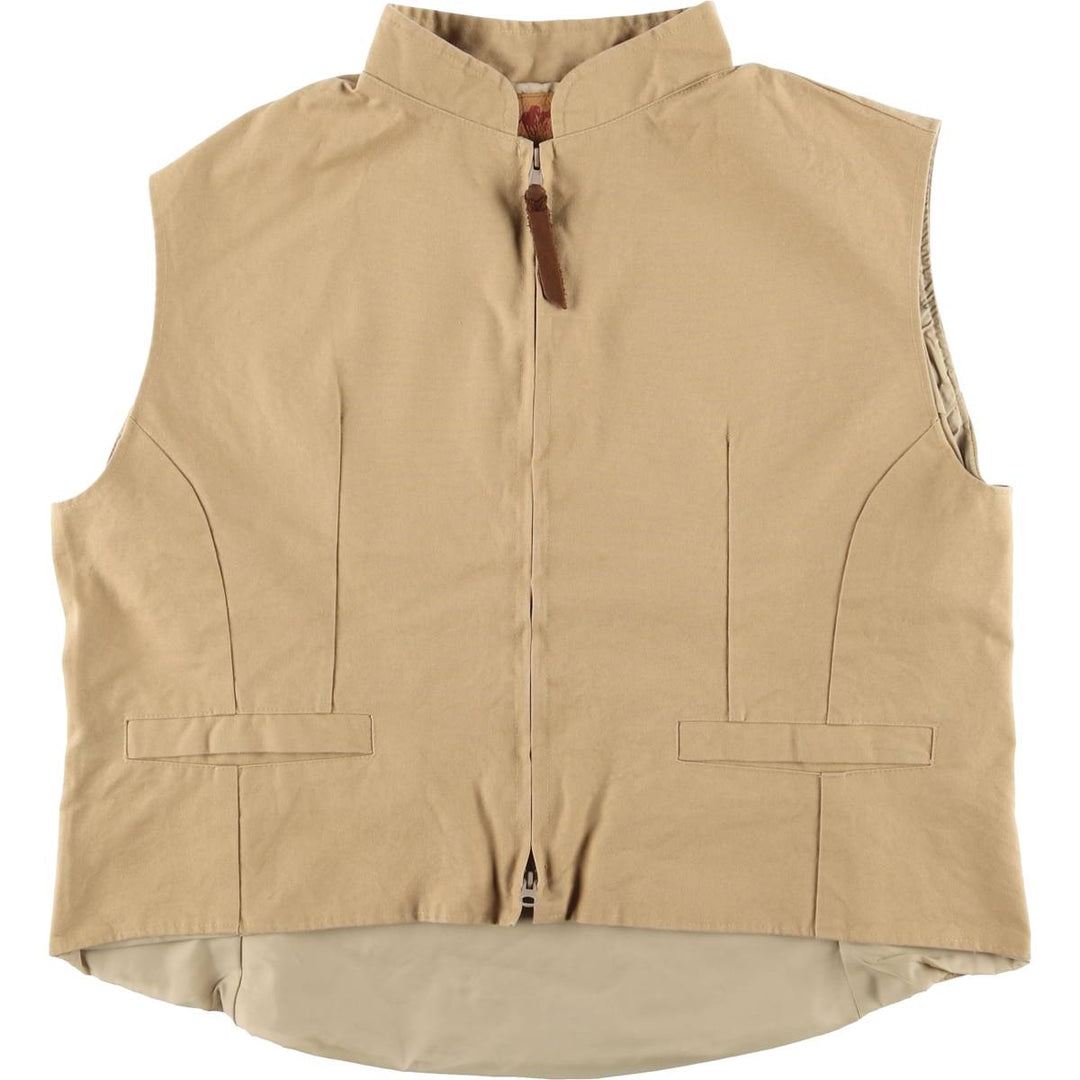 Schaefer Duck Vest, Made in USA, Men's XL cotton Beige type Vintage Second Hand