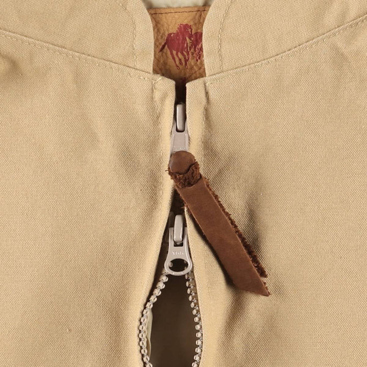 Schaefer Duck Vest, Made in USA, Men's XL cotton Beige type Vintage Second Hand