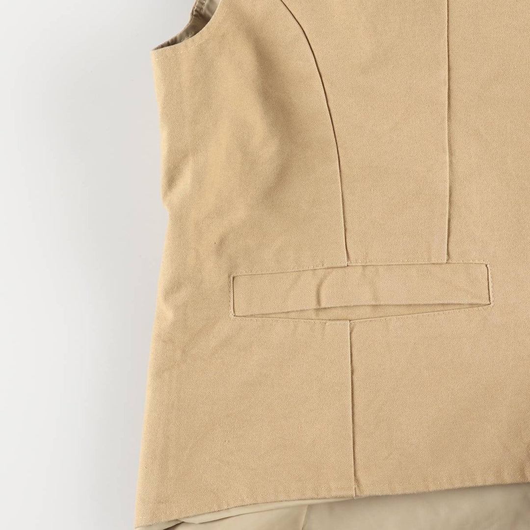 Schaefer Duck Vest, Made in USA, Men's XL cotton Beige type Vintage Second Hand
