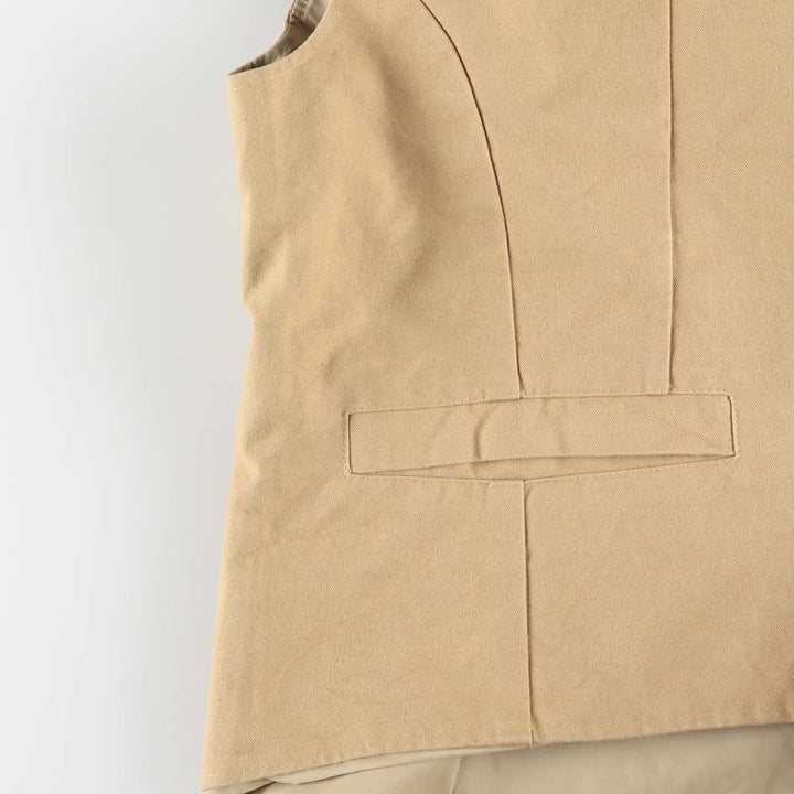 Schaefer Duck Vest, Made in USA, Men's XL cotton Beige type Vintage Second Hand