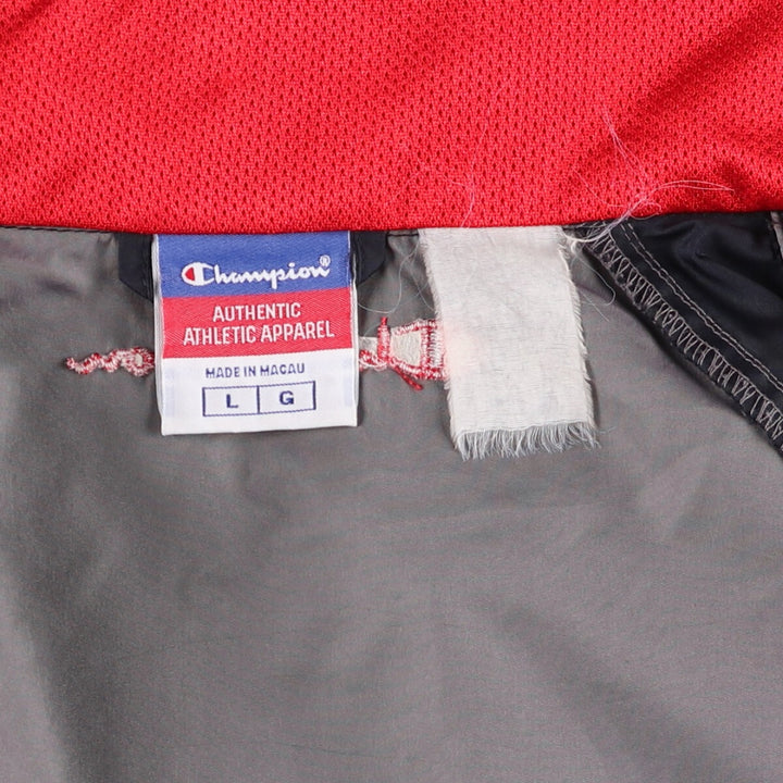 00s~ Champion Authentic Athletic Apparel Warm-up vest, men's size L unclear gray type Vintage Second Hand