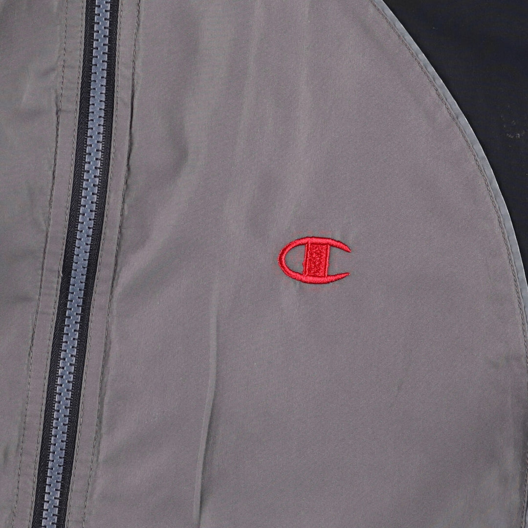00s~ Champion Authentic Athletic Apparel Warm-up vest, men's size L unclear gray type Vintage Second Hand