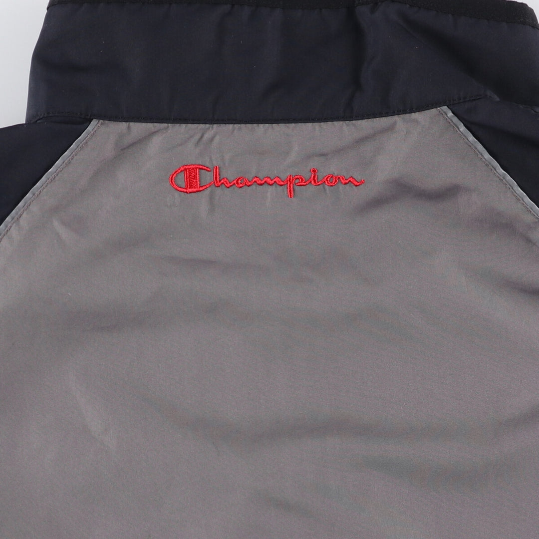 00s~ Champion Authentic Athletic Apparel Warm-up vest, men's size L unclear gray type Vintage Second Hand