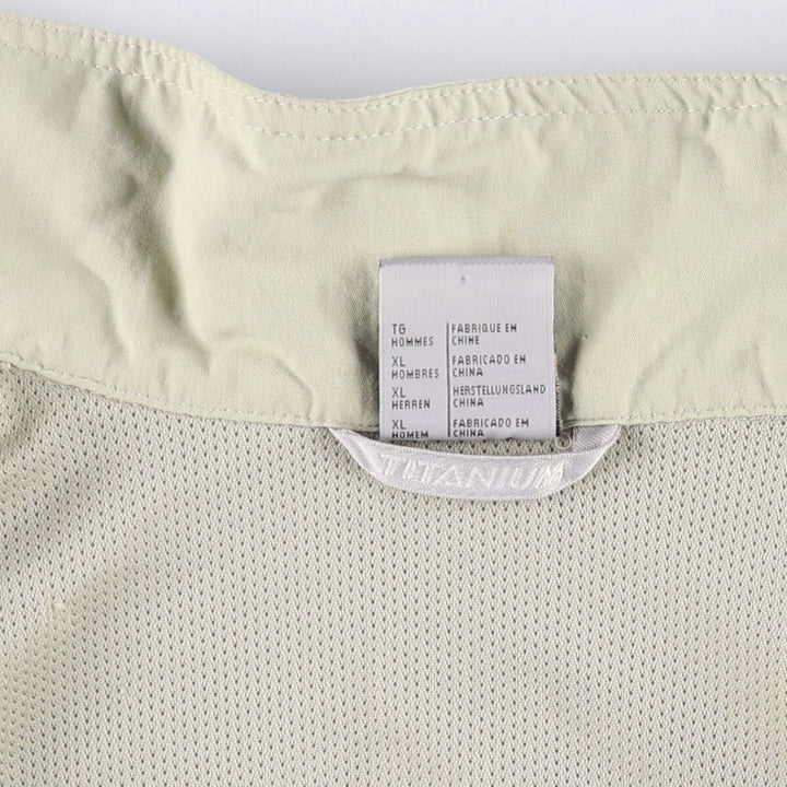 Columbia Titanium Stand Collar Fishing Vest, Men's XL Nylon Khaki type beige Vintage Second Hand