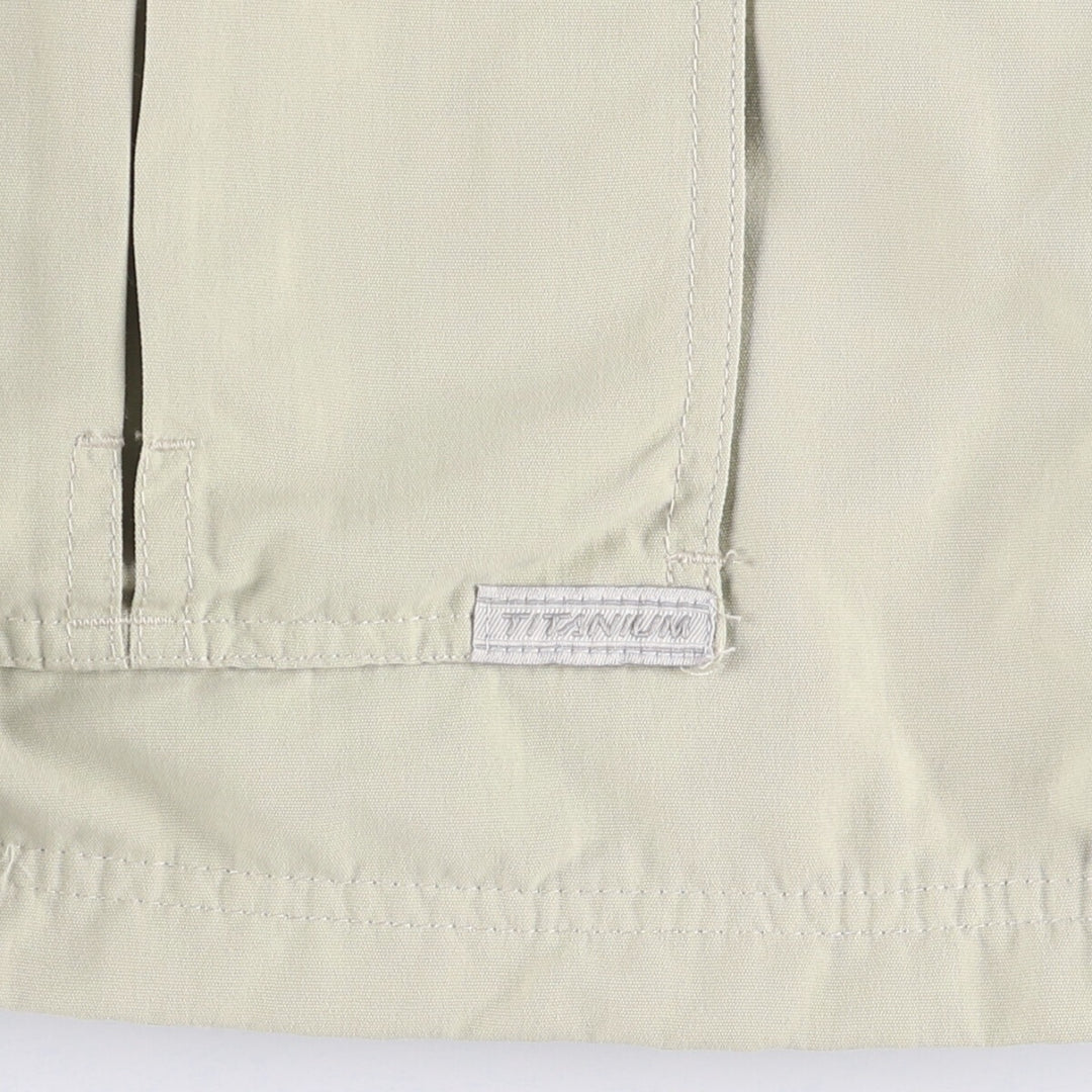 Columbia Titanium Stand Collar Fishing Vest, Men's XL Nylon Khaki type beige Vintage Second Hand