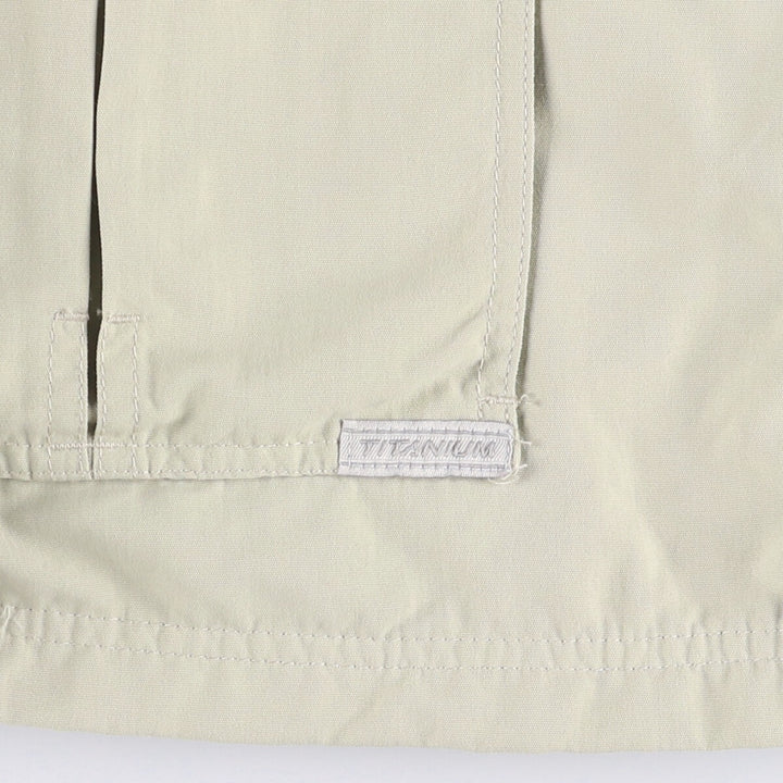 Columbia Titanium Stand Collar Fishing Vest, Men's XL Nylon Khaki type beige Vintage Second Hand