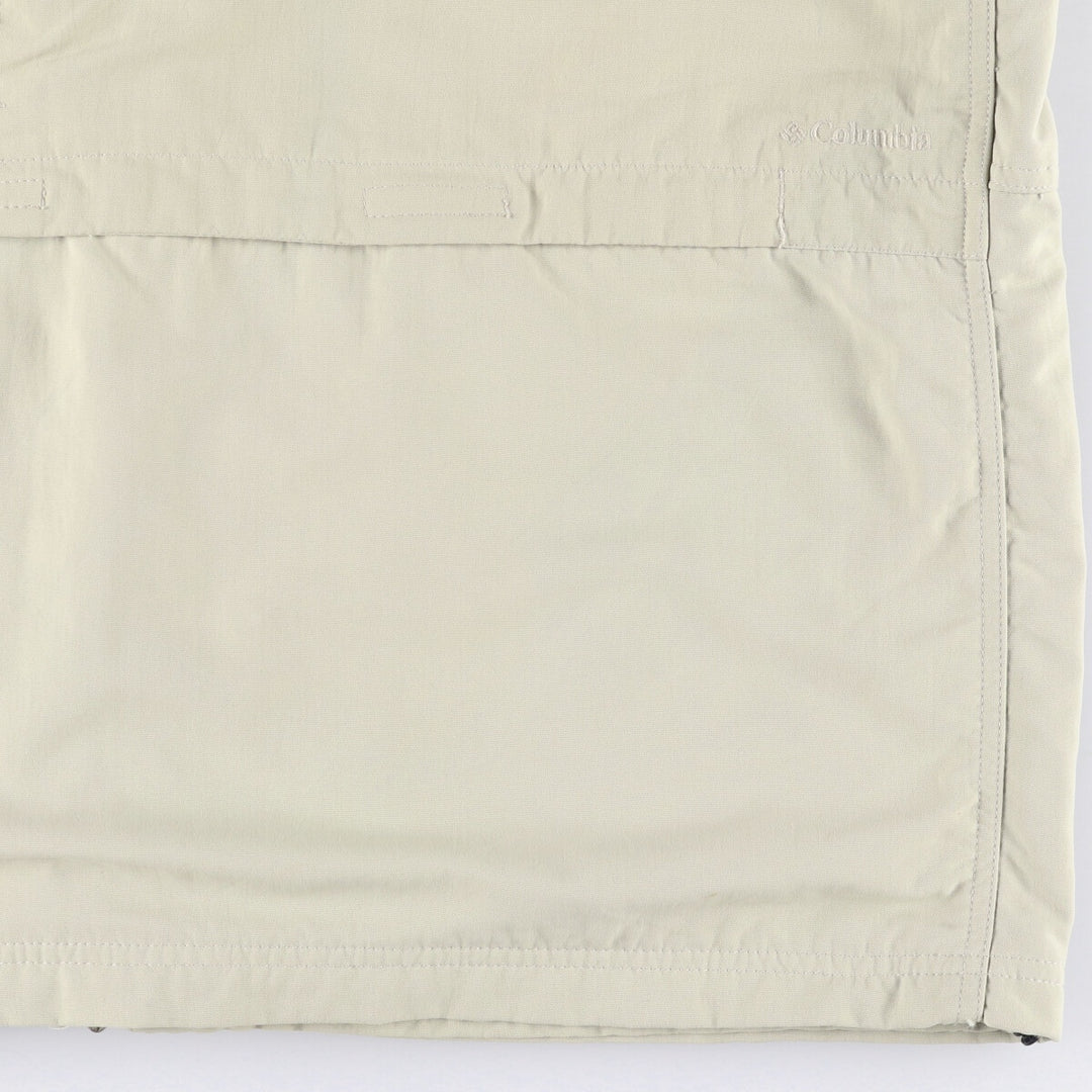 Columbia Titanium Stand Collar Fishing Vest, Men's XL Nylon Khaki type beige Vintage Second Hand