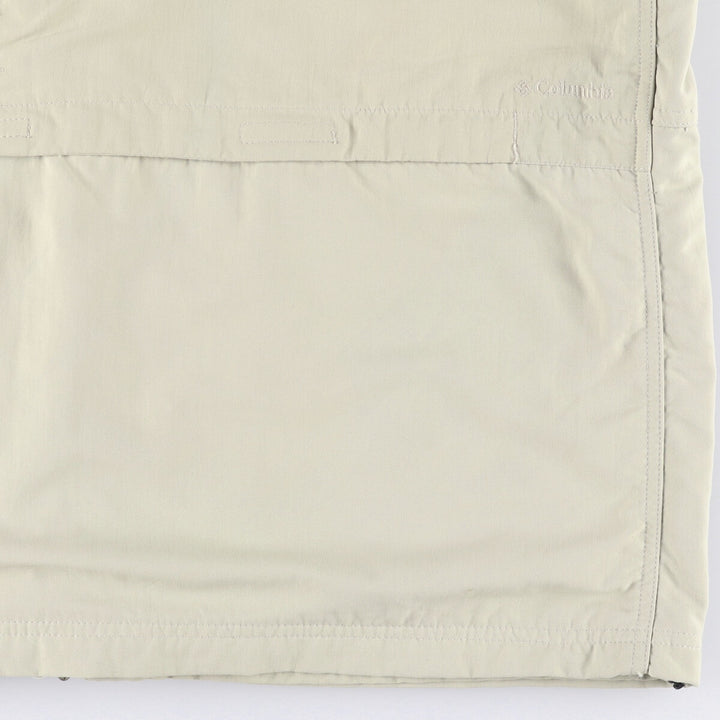 Columbia Titanium Stand Collar Fishing Vest, Men's XL Nylon Khaki type beige Vintage Second Hand