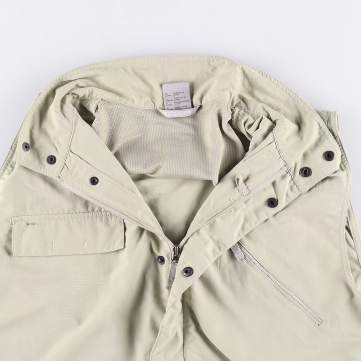 Columbia Titanium Stand Collar Fishing Vest, Men's XL Nylon Khaki type beige Vintage Second Hand