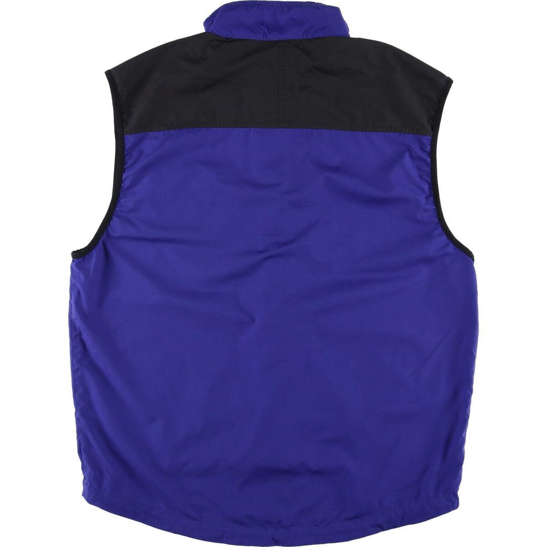 90'S THE NORTH FACE Warm-up vest, men's size L, vintage polyester Purple type blue-purple Vintage Second Hand