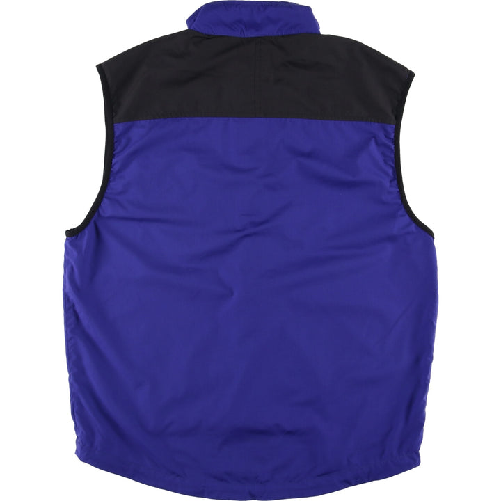 90'S THE NORTH FACE Warm-up vest, men's size L, vintage polyester Purple type blue-purple Vintage Second Hand