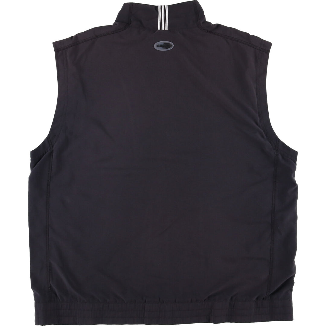 00'S adidas CLIMAPROOF WIND warm-up vest, men's size M polyester black type Vintage Second Hand