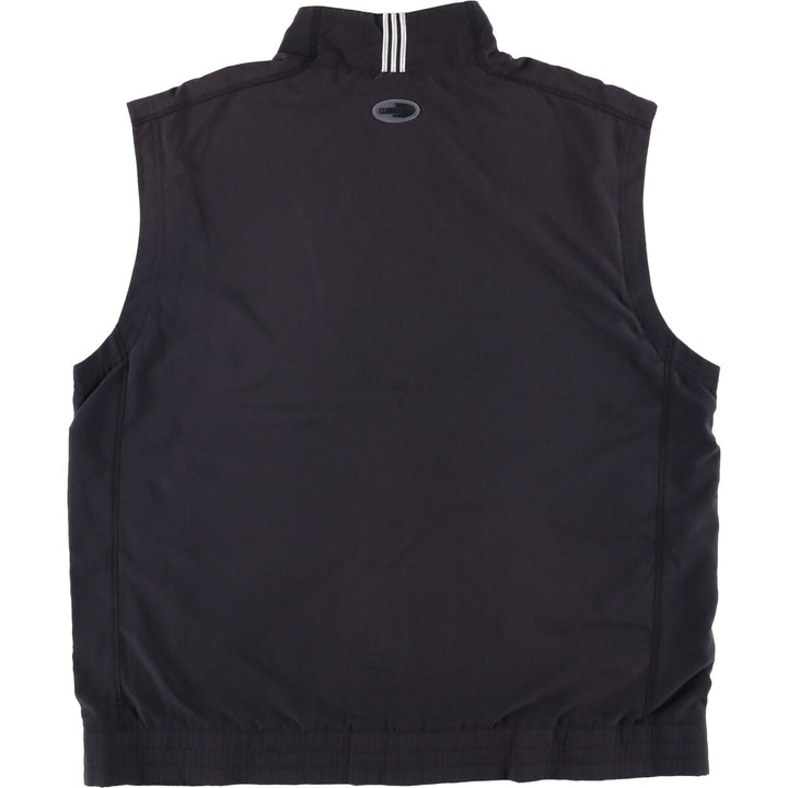 00'S adidas CLIMAPROOF WIND warm-up vest, men's size M polyester black type Vintage Second Hand