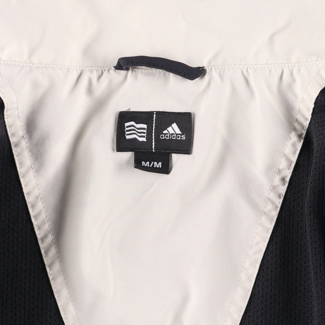00'S adidas CLIMAPROOF WIND warm-up vest, men's size M polyester black type Vintage Second Hand