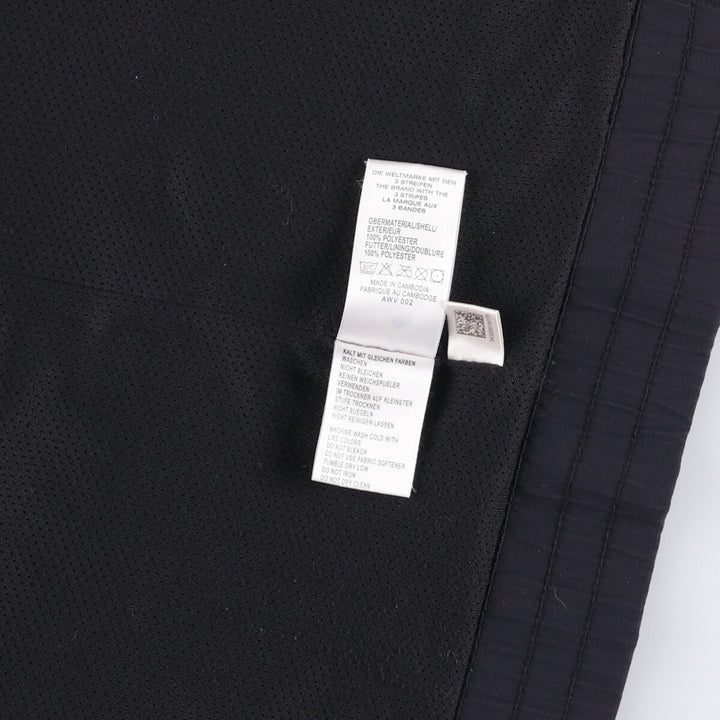 00'S adidas CLIMAPROOF WIND warm-up vest, men's size M polyester black type Vintage Second Hand