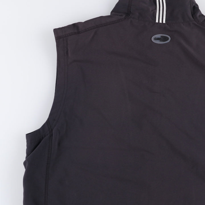 00'S adidas CLIMAPROOF WIND warm-up vest, men's size M polyester black type Vintage Second Hand