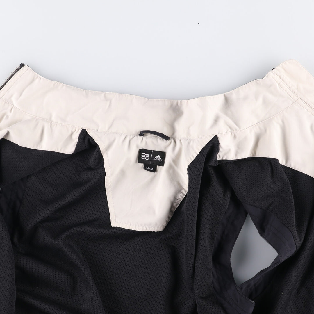 00'S adidas CLIMAPROOF WIND warm-up vest, men's size M polyester black type Vintage Second Hand
