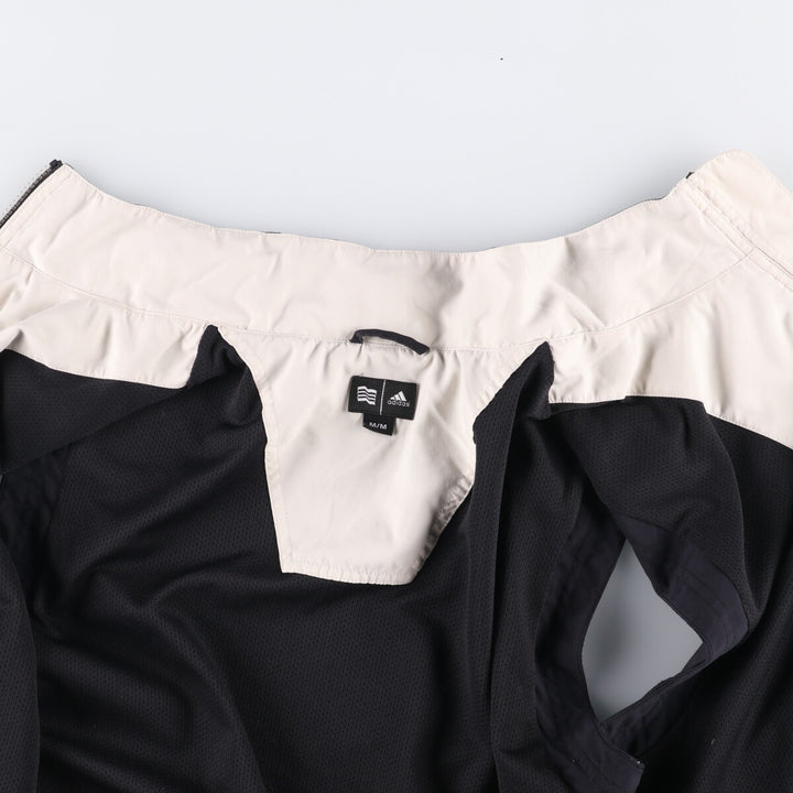 00'S adidas CLIMAPROOF WIND warm-up vest, men's size M polyester black type Vintage Second Hand