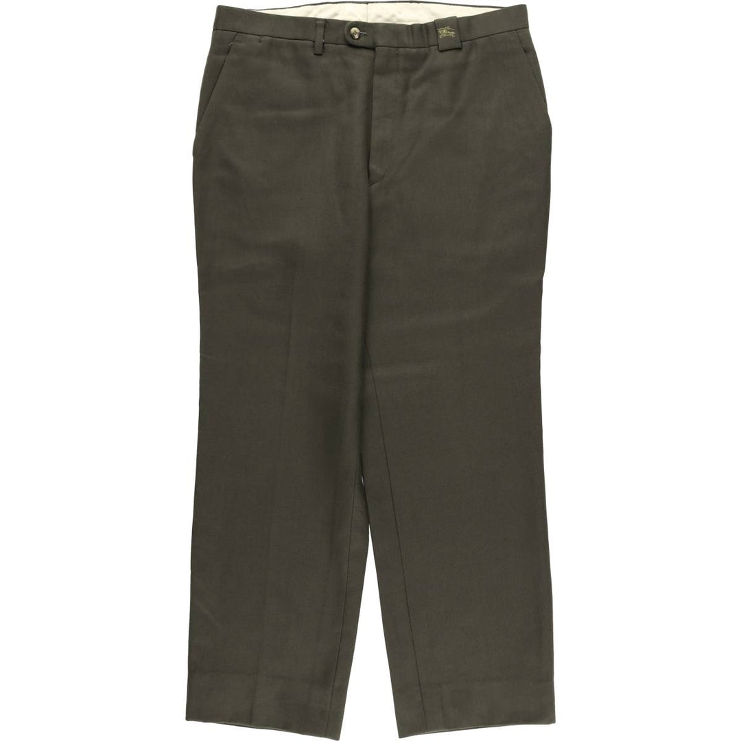 Burberry's BURBERRYS OF LONDON wool pants and slacks for men, size W33 polyester Khaki type Vintage Second Hand