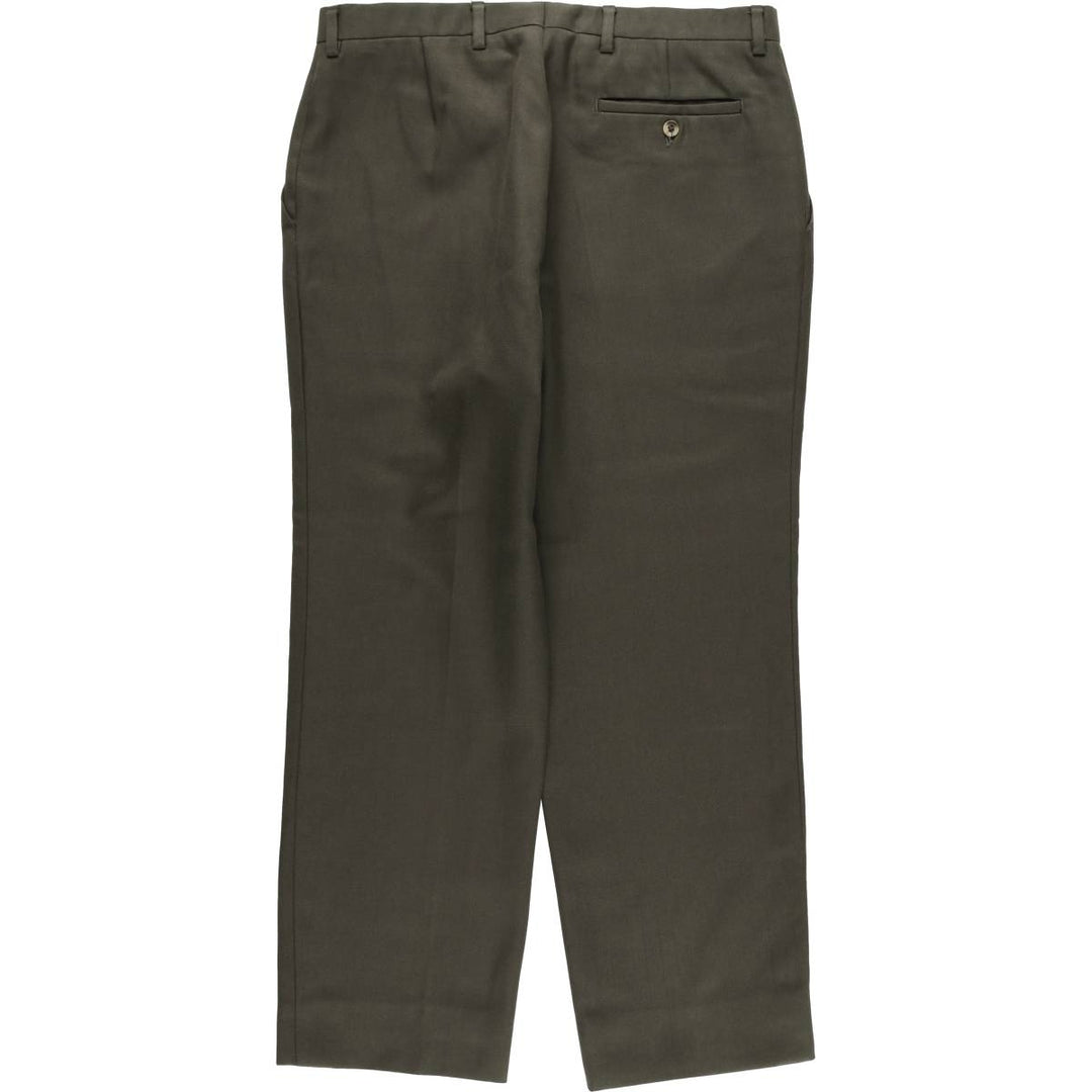 Burberry's BURBERRYS OF LONDON wool pants and slacks for men, size W33 polyester Khaki type Vintage Second Hand