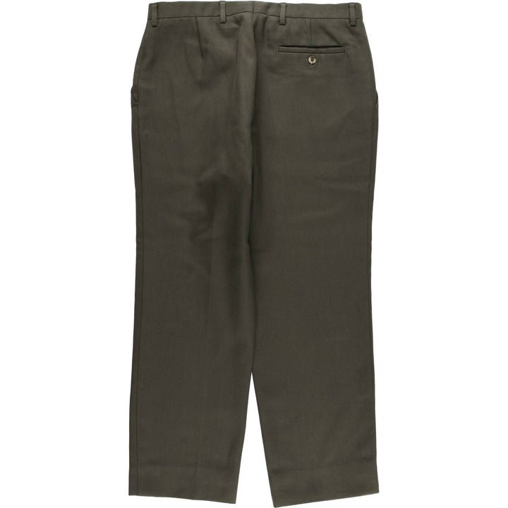 Burberry's BURBERRYS OF LONDON wool pants and slacks for men, size W33 polyester Khaki type Vintage Second Hand