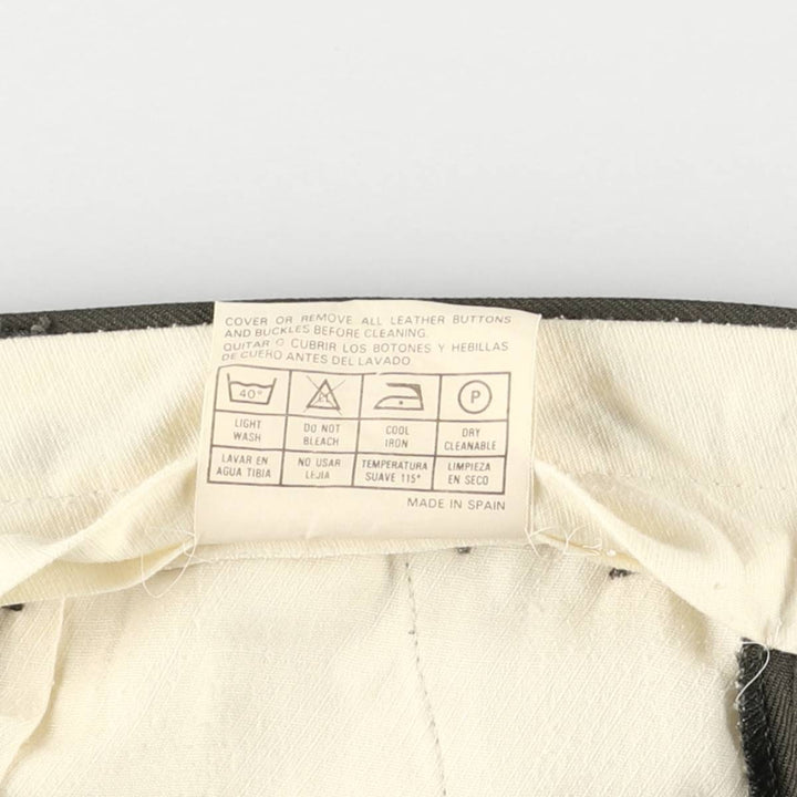 Burberry's BURBERRYS OF LONDON wool pants and slacks for men, size W33 polyester Khaki type Vintage Second Hand