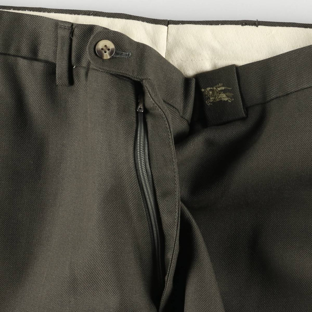 Burberry's BURBERRYS OF LONDON wool pants and slacks for men, size W33 polyester Khaki type Vintage Second Hand