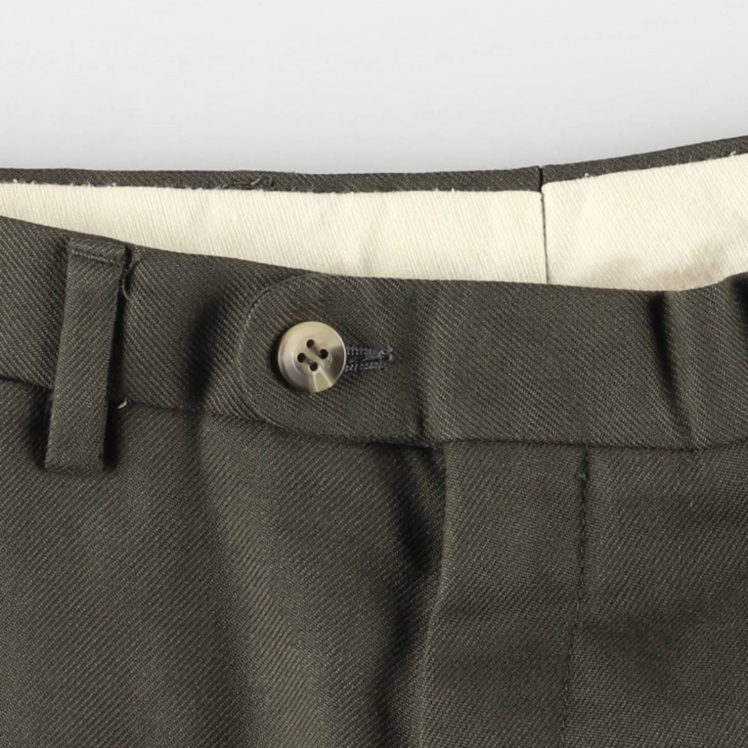 Burberry's BURBERRYS OF LONDON wool pants and slacks for men, size W33 polyester Khaki type Vintage Second Hand