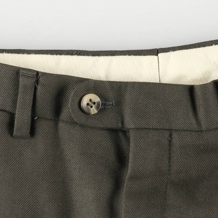 Burberry's BURBERRYS OF LONDON wool pants and slacks for men, size W33 polyester Khaki type Vintage Second Hand
