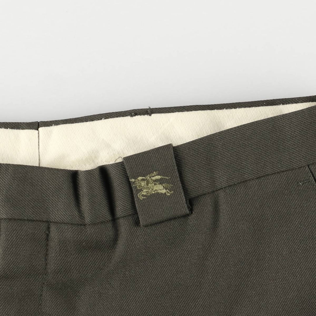 Burberry's BURBERRYS OF LONDON wool pants and slacks for men, size W33 polyester Khaki type Vintage Second Hand
