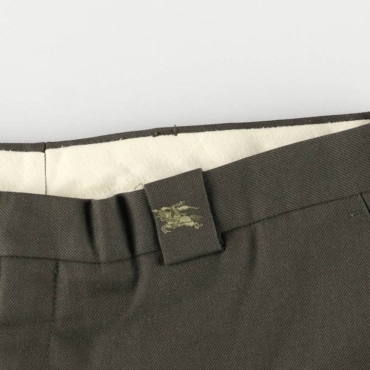 Burberry's BURBERRYS OF LONDON wool pants and slacks for men, size W33 polyester Khaki type Vintage Second Hand