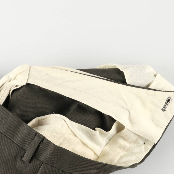 Burberry's BURBERRYS OF LONDON wool pants and slacks for men, size W33 polyester Khaki type Vintage Second Hand
