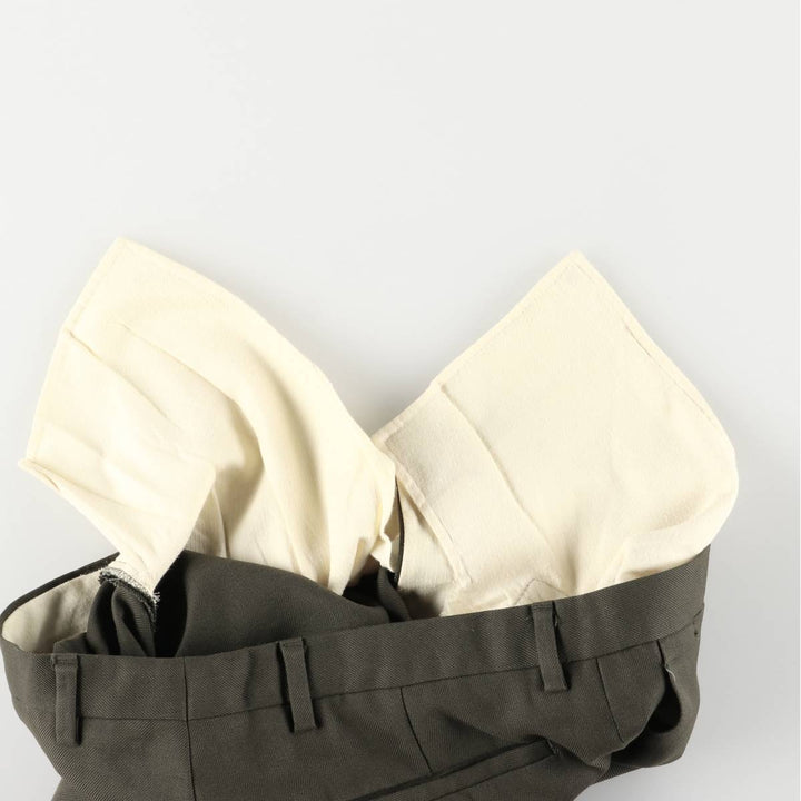 Burberry's BURBERRYS OF LONDON wool pants and slacks for men, size W33 polyester Khaki type Vintage Second Hand