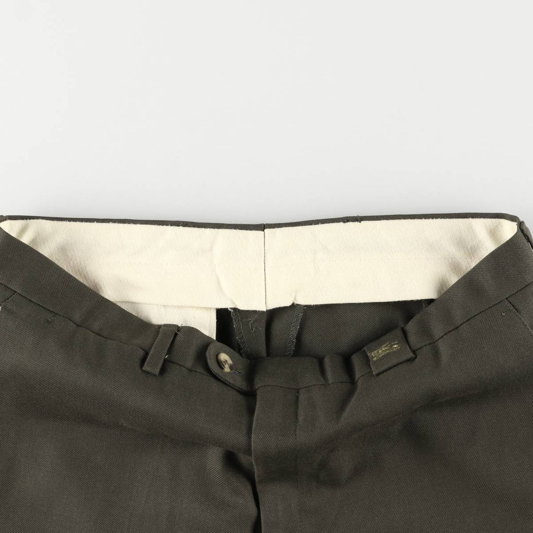 Burberry's BURBERRYS OF LONDON wool pants and slacks for men, size W33 polyester Khaki type Vintage Second Hand