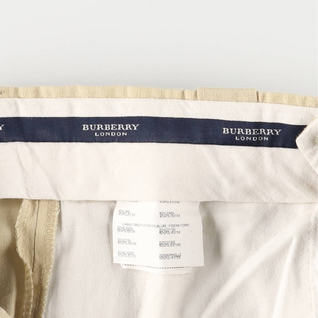 Burberry's BURBERRY LONDON slacks for men, size W34 others Beige type Vintage Second Hand