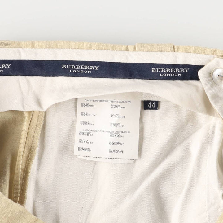 Burberry's BURBERRY LONDON slacks for men, size W34 others Beige type Vintage Second Hand