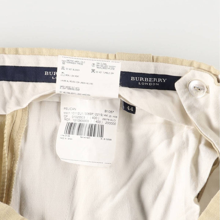 Burberry's BURBERRY LONDON slacks for men, size W34 others Beige type Vintage Second Hand