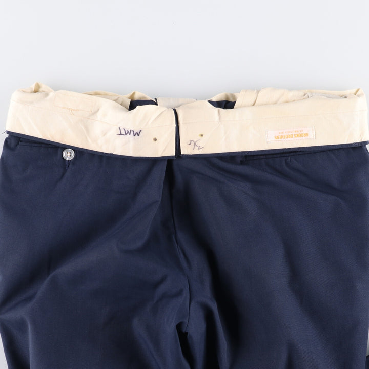 Vintage 1970'S Brooks Brothers men's slacks, size W36 unclear navy blue type Vintage Second Hand