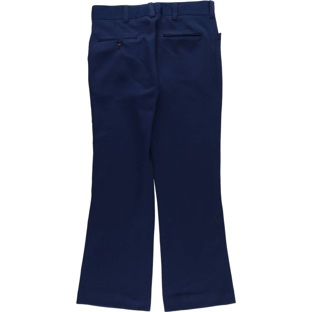 Vintage 90'S Jantzen Double Knit Flare Pants, Men's Size 34 unclear navy blue type Vintage Second Hand