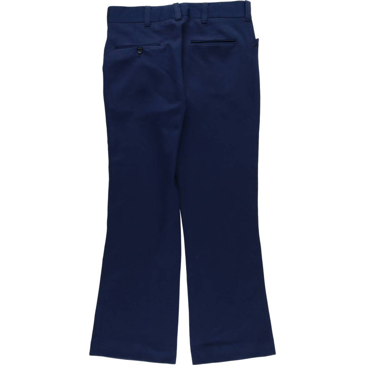 Vintage 90'S Jantzen Double Knit Flare Pants, Men's Size 34 unclear navy blue type Vintage Second Hand