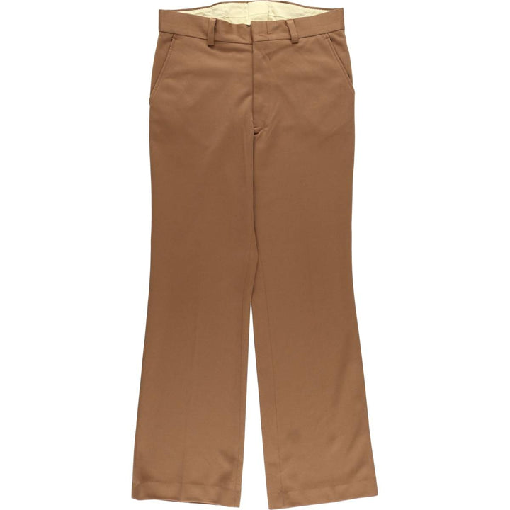 Vintage 1980'S JCPenney men's flare pants, size W34 unclear brown type Vintage Second Hand