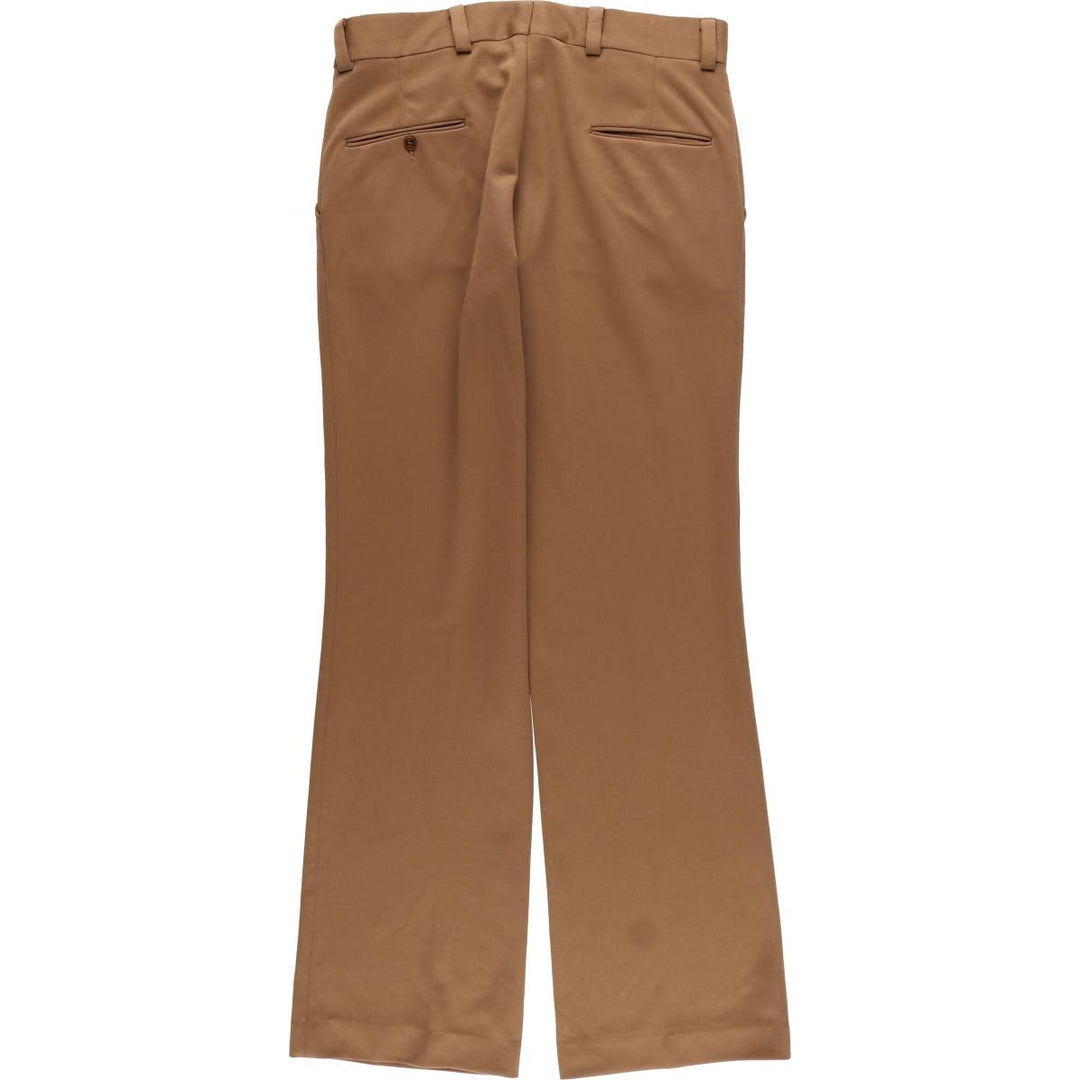 Vintage 1980'S JCPenney men's flare pants, size W34 unclear brown type Vintage Second Hand
