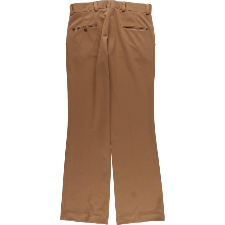 Vintage 1980'S JCPenney men's flare pants, size W34 unclear brown type Vintage Second Hand