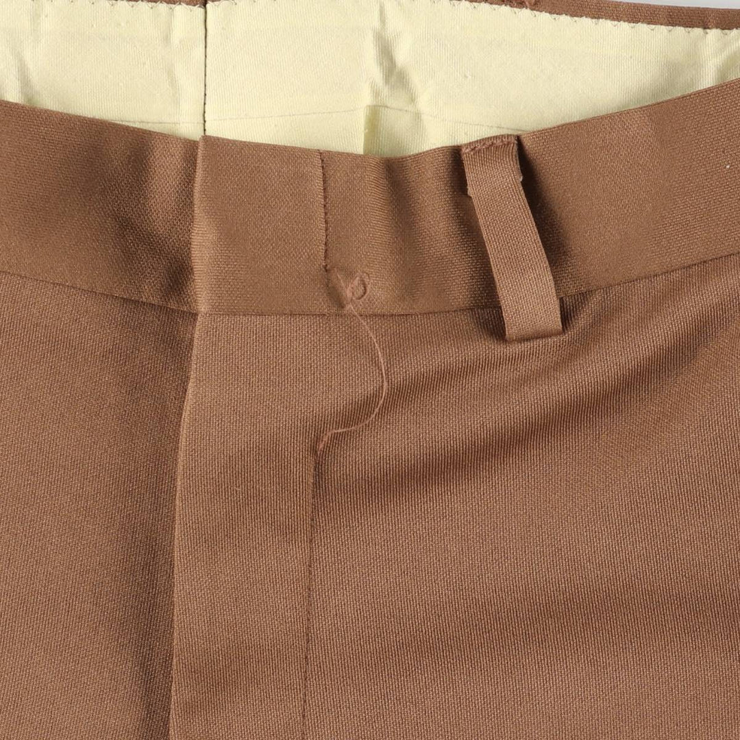 Vintage 1980'S JCPenney men's flare pants, size W34 unclear brown type Vintage Second Hand
