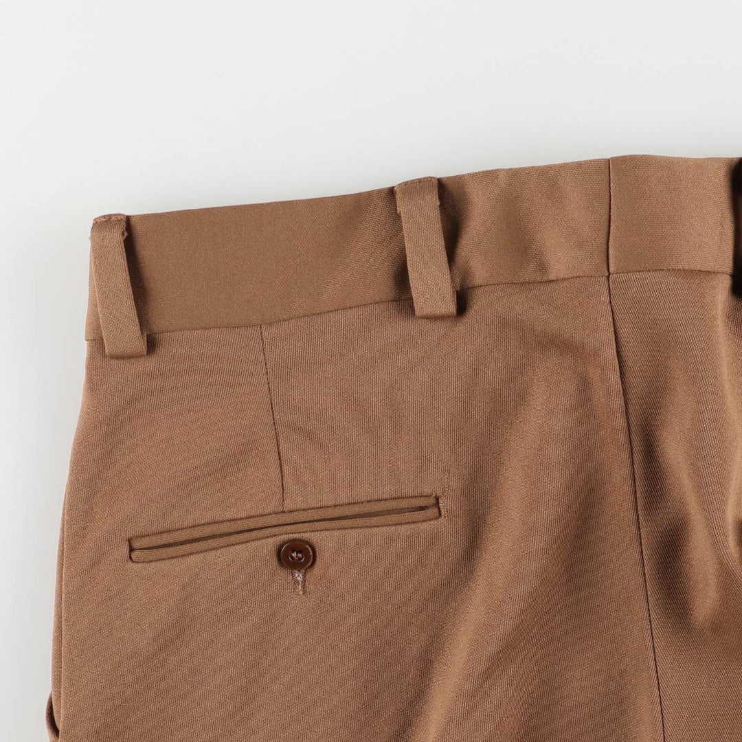 Vintage 1980'S JCPenney men's flare pants, size W34 unclear brown type Vintage Second Hand