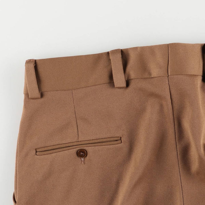 Vintage 1980'S JCPenney men's flare pants, size W34 unclear brown type Vintage Second Hand