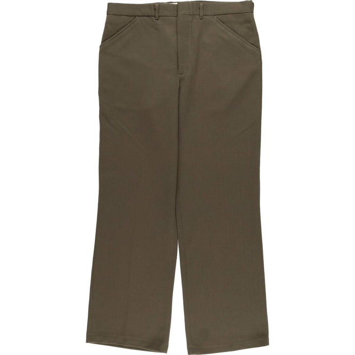 90'S Vintage Men's Slacks, Made in USA, Size W33 unclear Khaki type brown Vintage Second Hand