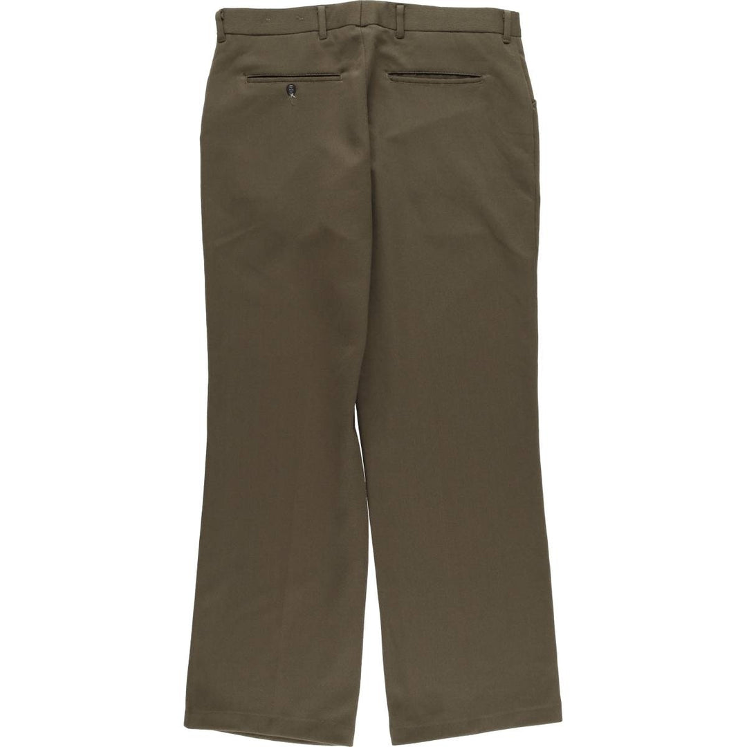 90'S Vintage Men's Slacks, Made in USA, Size W33 unclear Khaki type brown Vintage Second Hand