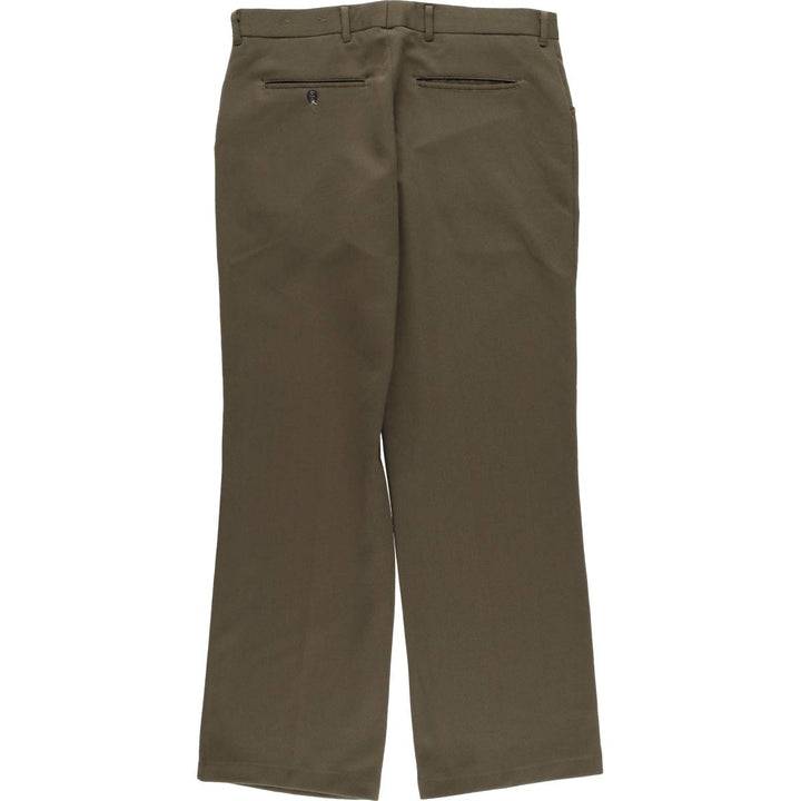 90'S Vintage Men's Slacks, Made in USA, Size W33 unclear Khaki type brown Vintage Second Hand
