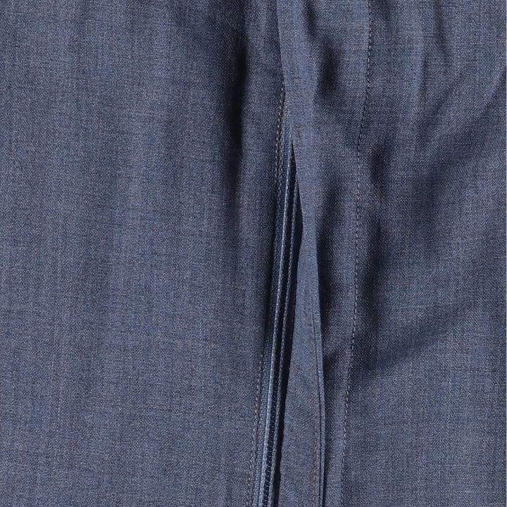 Vintage 80s-90'S Brooks Brothers 346 Polyester/Wool Pants, Men's Size 35 (approx.) polyester blue type Vintage Second Hand